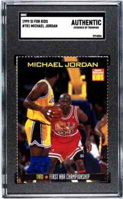 マイケルジョーダンMLBルーキーカード1991年 1991 Michael Jordan Sports Illustrated For Kids #781 SGC Authentic