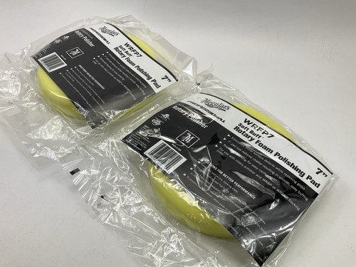 (2) Meguiar's WRFP7 Soft Buff 7" Rotary Foam Polishing Buffing Pads