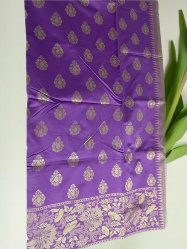 Party Silk Saree For Women Banarasi Designer Indian Wedding Wear Pure Silk Saree - 第 3/8 張圖片