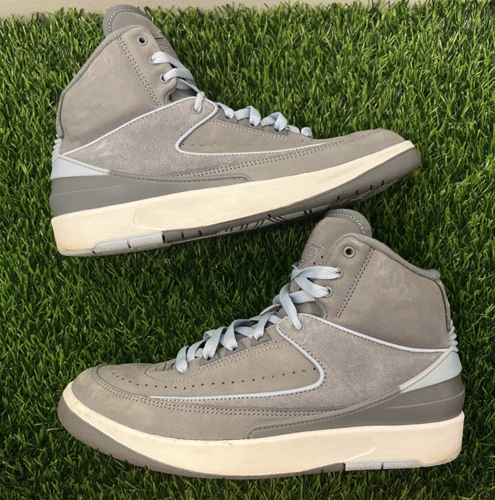 Air Jordan 2 II Retro Cool Grey Ice Wmns Women's Size 9.5 Sneakers