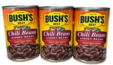 Bush's Best Chili Beans Kidney Beans in Spicy Chili Sauce 16 oz (3 Pack)