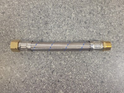 #ad #ad BPT TO 1quot; NPT FLEX PIPE CONNECTOR 300MM $30.00