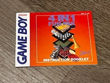 4-In-1 Fun Pak Instruction Manual Booklet Nintendo Game Boy Authentic