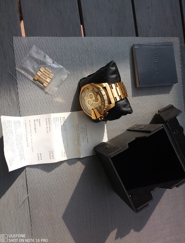 Diesel Uhr DZ 4360 Herrenuhr Mega Chief Gold Watch wenig getragen - Bild 11 von 12