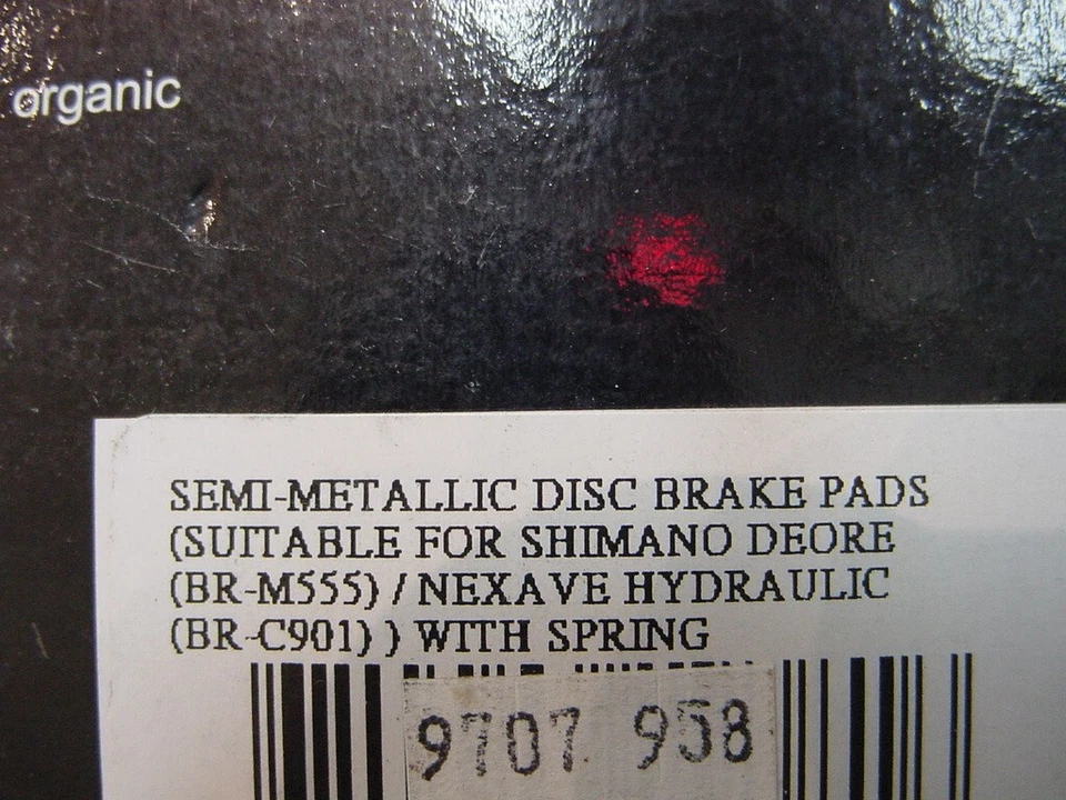 NUEVO - PASTILLAS DE FRENO DE DISCO COCODRILO - SE ADAPTA A SHIMANO 555/556/C900/C901 BRM-555 Foto 3 de 3