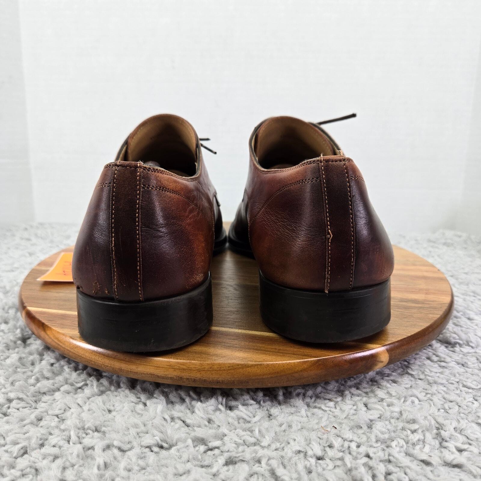 SAOLA Scarpe eleganti Magnanni Samson marrone brunito punta cappuccio derby Oxford uomo 13 M 23475