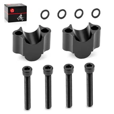 2 Handlebar Riser Lift Kit Clamps for Honda Suzuki Kawasaki Yamaha 7/8" Bar 30mm