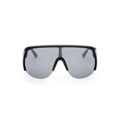 Moncler Phanthom ML0202 01A Black Shield Half-Rim Sunglasses Frame 146-125