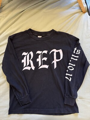 Taylor Swift Reputation Black Long Sleeve Top REP YOUTH Medium 2018