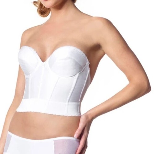 Poirier 203 Bridal Bustier In Ivory UK Size 34 C BNWT - Picture 2 of 3