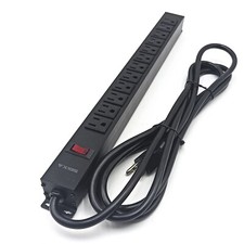 New Heavy duty multi Outlets Metal Power Strip Aluminum 10 foot Power Cable