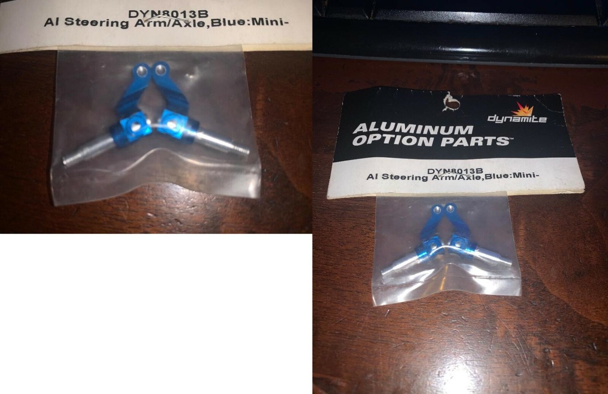 Dynamite Racing DYN8013B Alimunim Steering Arm/Axle Blue Mini-Z