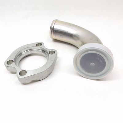 Unbranded 2  x 2  A-4727 A-L212 O-Ring Flange Bent Tube Couple w/ 4-Bolt Flange