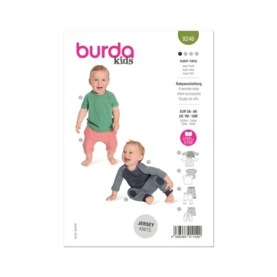 Burda 9246 Kleinkind Zubehör Nähen Muster Alter 1 - 18 Monaten Fähigkeit: - Bild 1 von 4