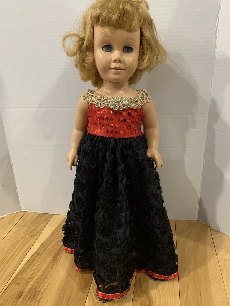 Fits 19" 20" Chatty Cathy Doll Clothes Flower Sparkly Maxi Dress Only | eBay