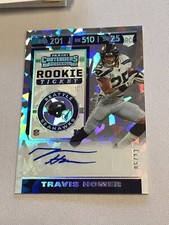 2019 Contenders Football Travis Homer CRACKED ICE RC Ticket Auto # /23 Seahawks