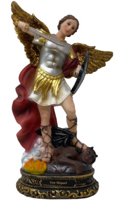 San Miguel Arcángel 12'' Religious Figure St. Michael Archangel  Statue  20046