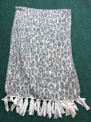 MADISON 88 SCARF SUPER SOFT & COMFY ANIMAL PRINT 24'' BY 76'' & 5'' FRINGE X2