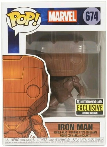 wooden iron man funko pop