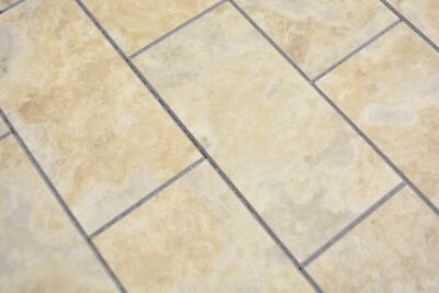 Mosaïque Vinyle Aspect Pierre Beige Crème – 10 Plaques De 300x300 Mm, Mat