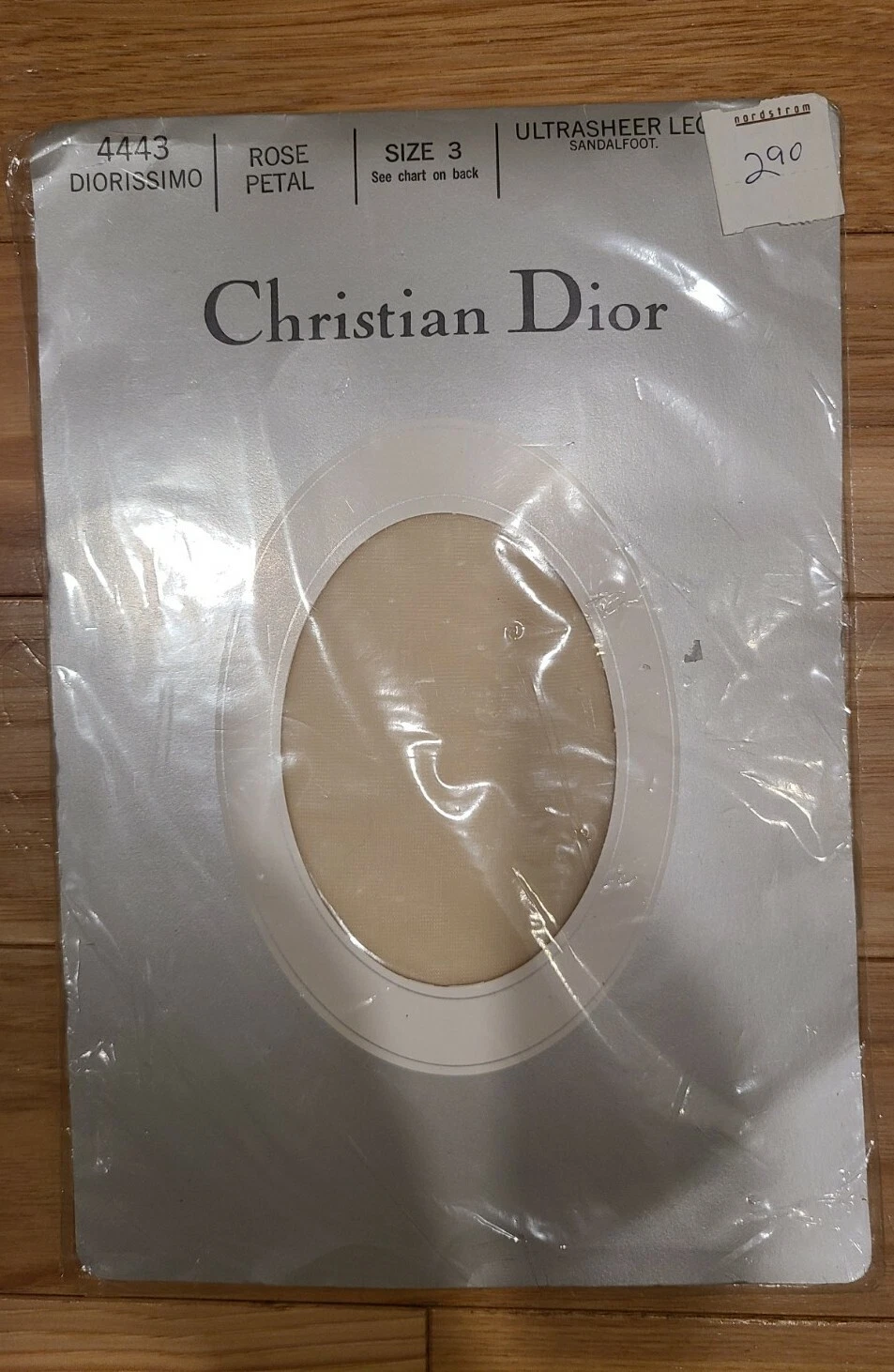 Bonnette Christian Dior Diorissimo taille 3 pétale de rose 4443 années 90 vintage