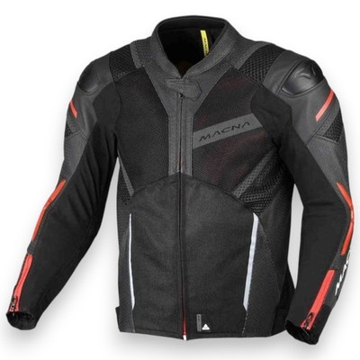 MOTORRADJACKE MACNA GALVIC schwarz, rot