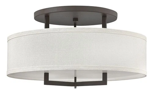 Hinkley Lighting 3211 3 Light Semi-Flush Ceiling Fixture - Bronze - Picture 1 of 10