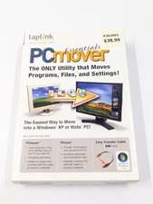 Laplink PC Mover Essentials CD, Transfer Cable, Quick Start Guide PCmover NEW