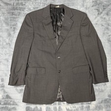 Jos. A. Bank Suit Jacket Mens 40R Charcoal Gray 100 Wool 2-Button Blazer