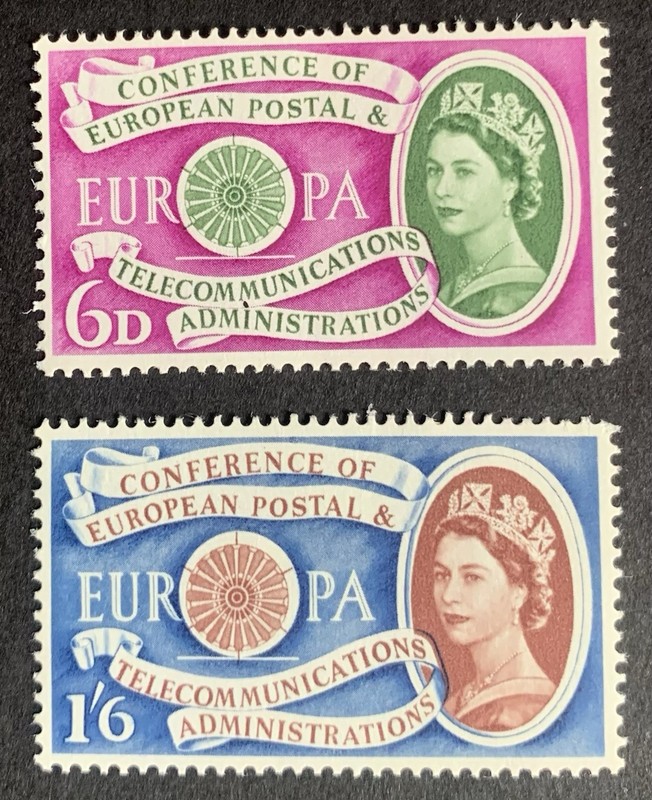 FLX Stamps Great Britain Stamps Nos. 377-8 MNH Cat Value  $9.00