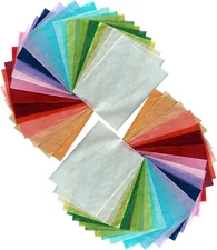 50 Mulberry Paper Sheet Design Art Tissue Japan Origami Washi Wholesale Bulk ...