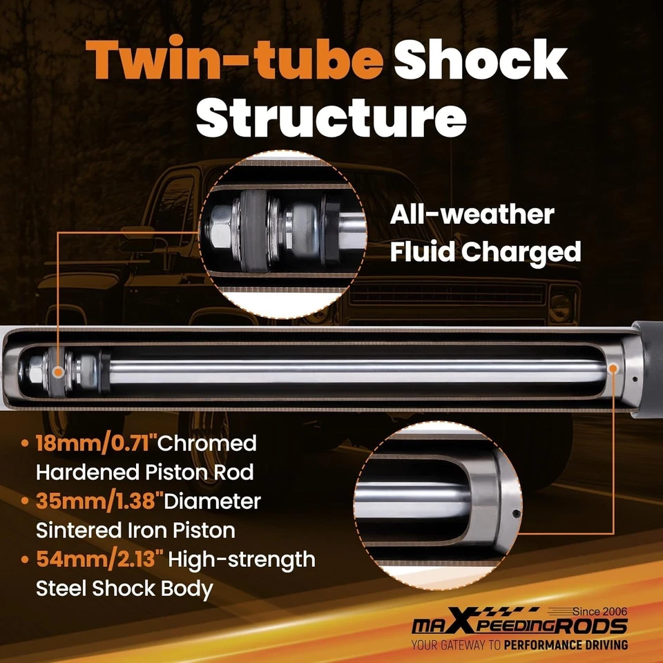 Amortiguador estabilizador de dirección doble para Chevy K5 Blazer GMC Jimmy 1969-1991 4x4 Foto 3 de 4