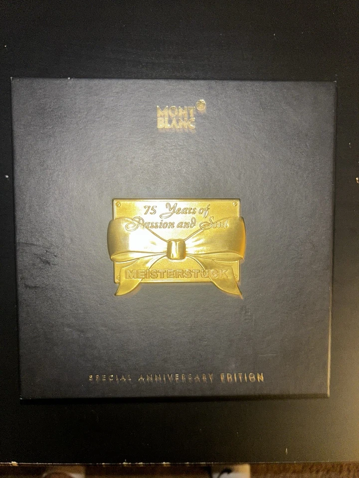 Bolígrafo Montblanc Meisterstück 75 aniversario edición especial en caja con CD Foto 2 de 4