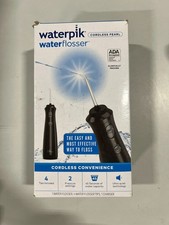 Waterpik Cordless Rechargeable Portable Pearl Water Flosser Black Open Box