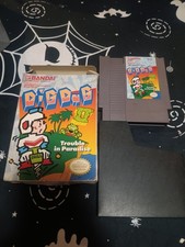 Bandai Dig Dug 2 Trouble in Paradise NES Game Cartridge & Box