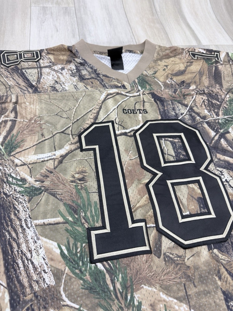 Reebok Colts NFL Jersey #18 Manning Mens 2XL Real Tree Camo Super