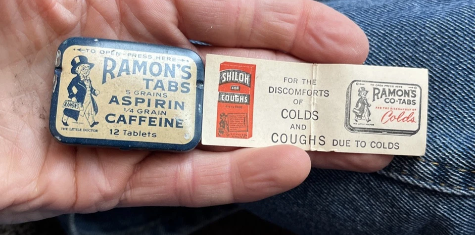 Lote de latas vacías publicitarias de aspirina medicinal vintage boticario farmacia 19 piezas Foto 3 de 4