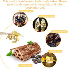 20 Sheets Gold Leaf, Premium 24K Gold Foil Sheets 3.15 3.15 Inches Craft Art ...