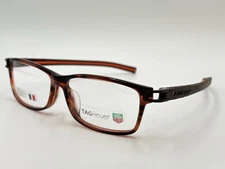 TAG HEUER TH7604 002 RX FRAME ONLY EYEGLASSES ORANGE BLACK AUTHENTIC FRANCE