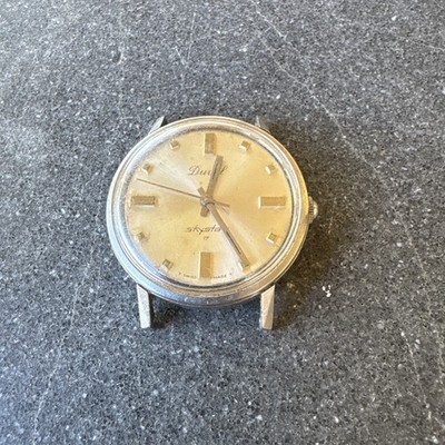 Vintage DUVAL 17 Skystar 17 Jewels Automatic Men's 34mm Swiss Movt Watch Working