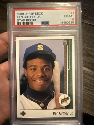 1989 Upper Deck - Star Rookie Ken Griffey Jr #1 (RC) PSA 6