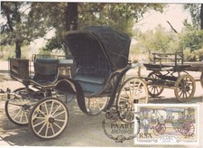 South Africa 1987 Wagon Building 25c MaxiCard Paarl Special cancel VGC