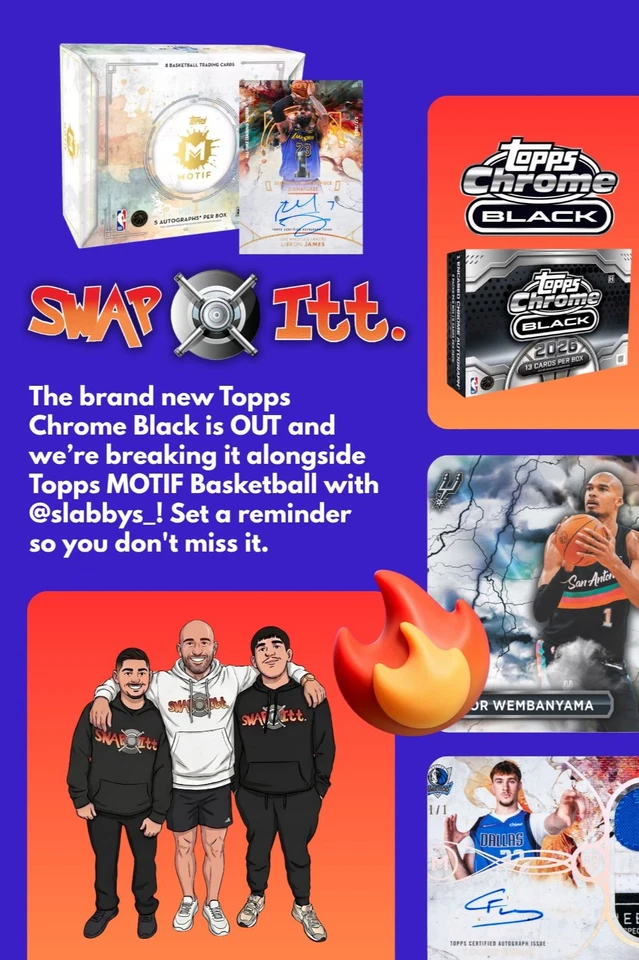 NEW 🔥 Topps Chrome Black & MOTIF Basketball Breaks🏀