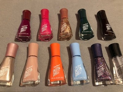 Sally Hansen Insta-Dri Nagelfarbe - 11 x 9,17 ml Flaschen - Neu, verschiedene Farbtöne