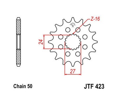 JT Front Sprocket 530 18T for Suzuki GSX1300R Hayabusa/B-King/B-King ABS