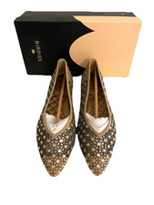 Birdies The Goldfinch Flats Quartz Crystal Suede Slip On Shoes Sz 8 Sold Out NIB