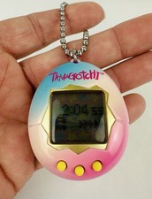 Bandai Tamagotchi Virtual Pet Gen 2 Hombre Blue to Pink 2017 Tested w/ Battery