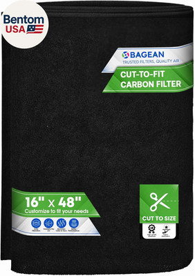 Cut to Fit Activated Carbon Filter Sheet 16  X 48  - Activated Carbon Air Filter