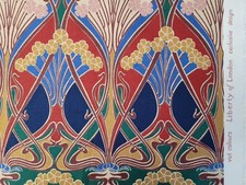 LIBERTY Classic Vintage IANTHE Red Royal Blue  Green Cotton 3mts  New Rare