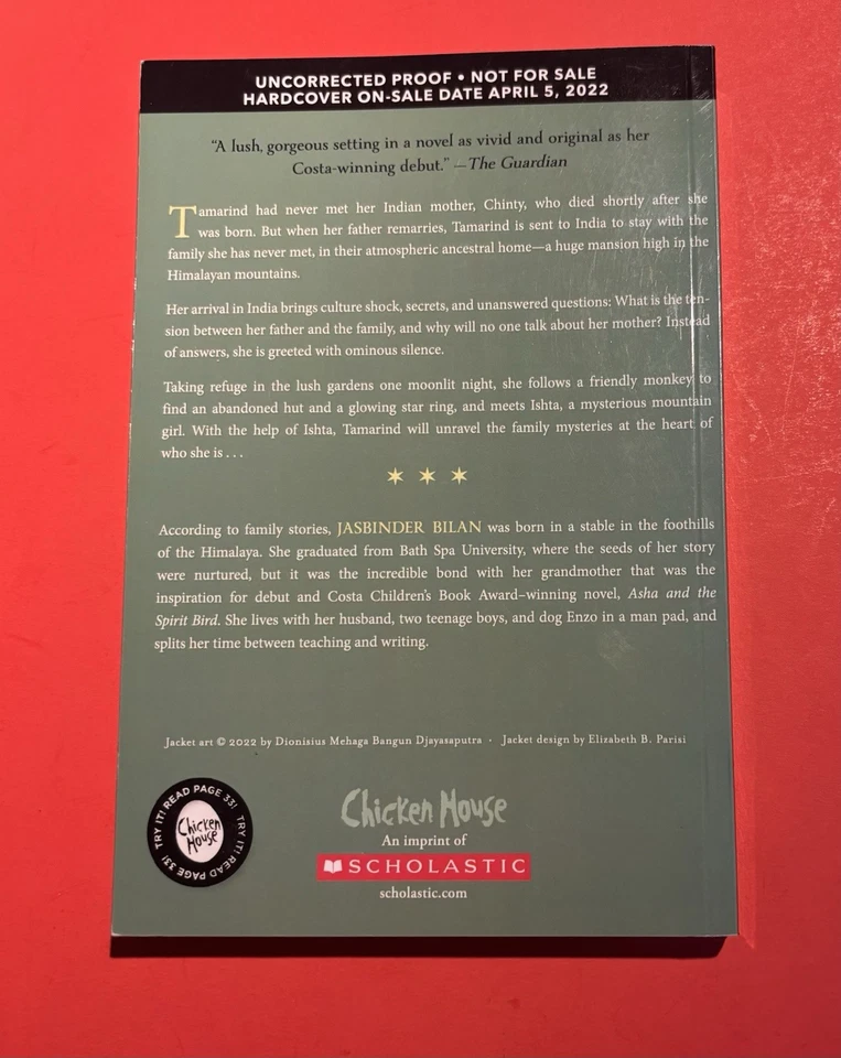 Tamarind and the Star of Ishta by Jasbinder Bilan ARC Advance Uncorrected Proof - Image 2 of 4